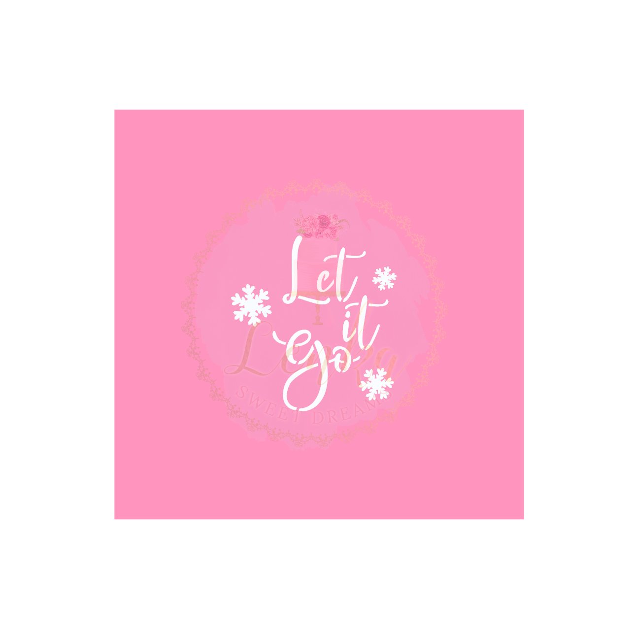 Στένσιλ ''Let it go''. - Made by Lenka Sweet Dreams - Lenka Sweet Dreams