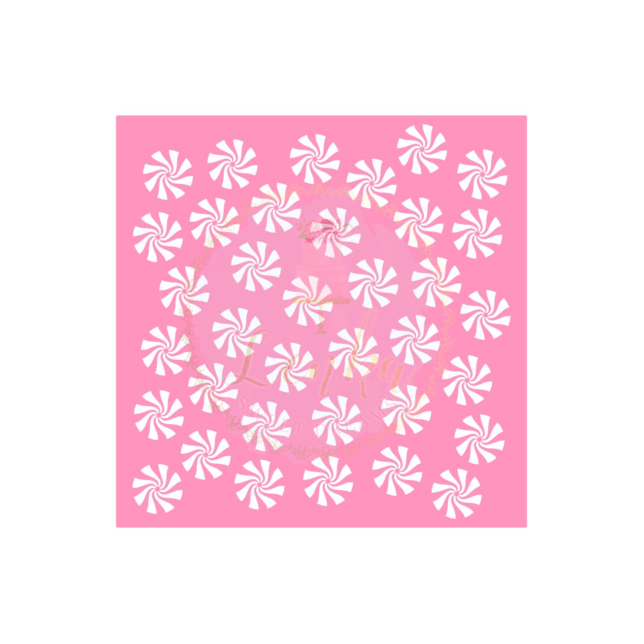 Στένσιλ peppermint candy. - Made by Lenka Sweet Dreams - Lenka Sweet Dreams