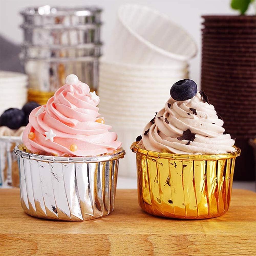 Θήκες ψησίματος για cupcakes σε χρυσό και ροζ 50 τεμ. - Lenka Sweet Dreams - Lenka Sweet Dreams