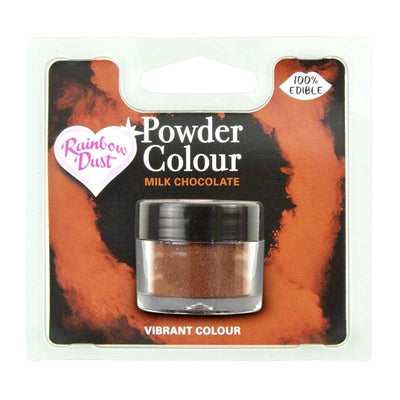 Χρώμα σε σκόνη Milk chocolate Rainbow dust 2 γρ. - Rainbow Dust - Lenka Sweet Dreams