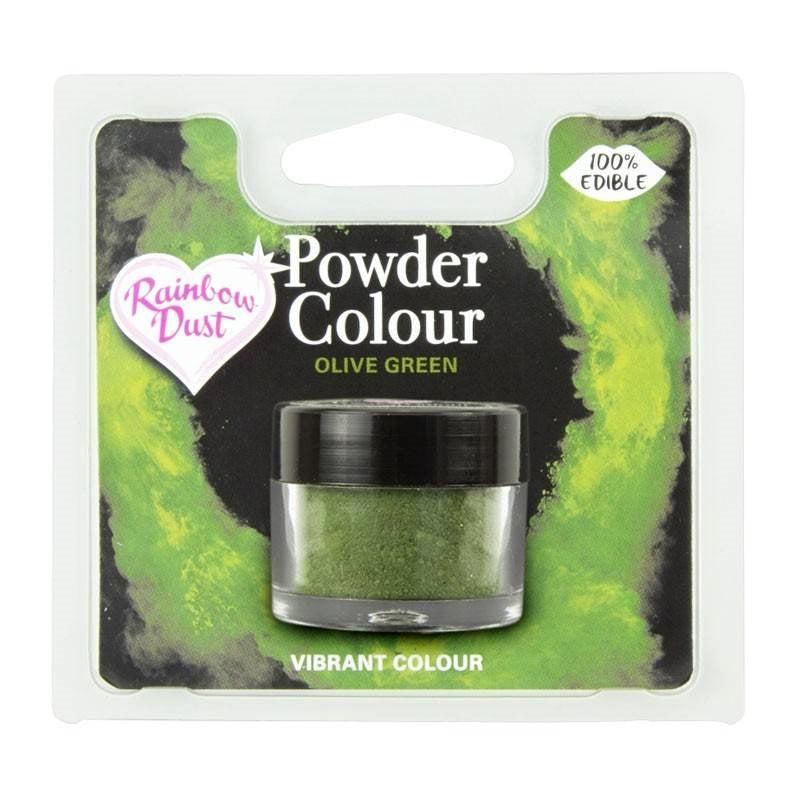 Χρώμα σε σκόνη Olive green Rainbow dust 2 γρ. - Rainbow Dust - Lenka Sweet Dreams