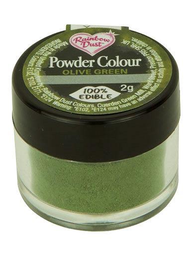 Χρώμα σε σκόνη Olive green Rainbow dust 2 γρ. - Rainbow Dust - Lenka Sweet Dreams
